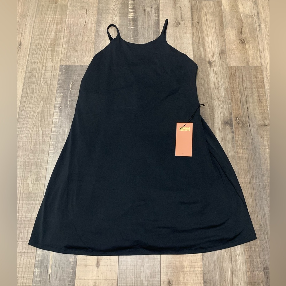 NWT Girlfriend Collective Black Naomi Workout Dress Size XXXL